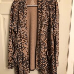 Cuddl Duds Brown and Black Women's Cardigan